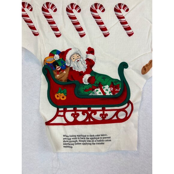 VIP Cranston Prints DECK THE HALLS Christmas Appliques Panel PARTIAL - Picture 6 of 8